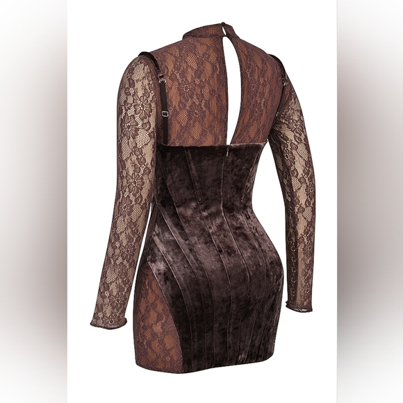 Brown Velvet House of CB 'Marica'- XL (Fuller Cup) - Picture 6 of 13